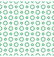 tile pattern with green dots on white background vector image vector image