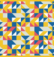 mid century retro geometric seamless pattern vector image