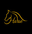 modern horse letter h logo vector image
