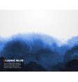 abstract blue painting on white background vector image vector image