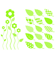 leaf elements vector image vector image
