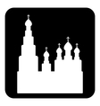 orthodox church sign button vector image vector image
