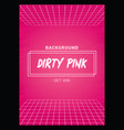 bold pink event flyer poster template vector image
