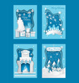merry christmas paper cut with pine and presents vector image