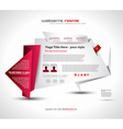 origami website vector image