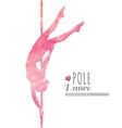 pole dance vector image vector image