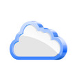 realistic high detailed of cloud computing concept vector image vector image