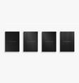 collection of black luxury covers templates vector image vector image