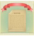 paper red ribbon vector image vector image