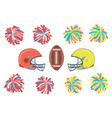 american football collection vector image