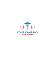 medical check up logo design vector image