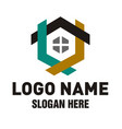 triple house - creative real estate logo design vector image