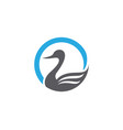 goose logo template vector image