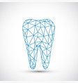 logo tooth isolated on white background vector image