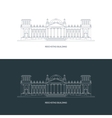 reichstag building logo concept vector image