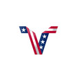 voting in united states 2020 vector image vector image