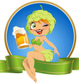 beer fairy vector image