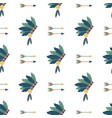 indians colorful arrows seamless pattern vector image