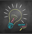 light bulb vector image