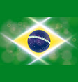 national flag of brasil modern pattern vector image