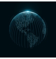 technology image of globe vector image