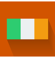 flat flag of ireland vector image vector image