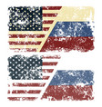 old scratched flags of usa vector image