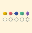 a set of geometric shapes and elements collection vector image vector image