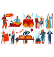 magician wizard people set vector image