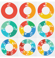 circle arrows for infographic vector image