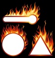 flame frames vector image