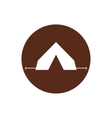 tourist tent sign icon camping symbol travel vector image