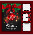 luxury christmas social media golden and black vector image vector image