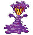 scary violet monster vector image