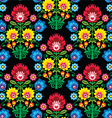 seamless polish folk art floral pattern - lowicz vector image vector image