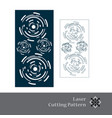 laser and cnc cut pattern vector image vector image