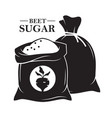 big sacks with sugar vector image