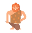 caveman primitive stone age people vector image vector image