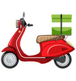 isolated scooter cartoon on white background vector image