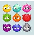 jelly ball characters vector image