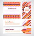 set of modern striped abstract poster banners vector image