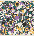 colored random small triangles bright crazy mosaic vector image