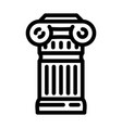 column antique building line icon vector image vector image