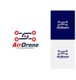 drone logo design template photography icon vector image
