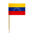 flag venezuela toothpick 10eps vector image