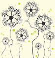 floral background vector image
