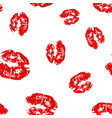 kiss lips seamless pattern background isolated vector image