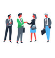 businessmen and businesswomen workers vector image
