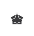 crown logo template icon vector image vector image