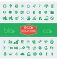 ecology flat icon set vector image